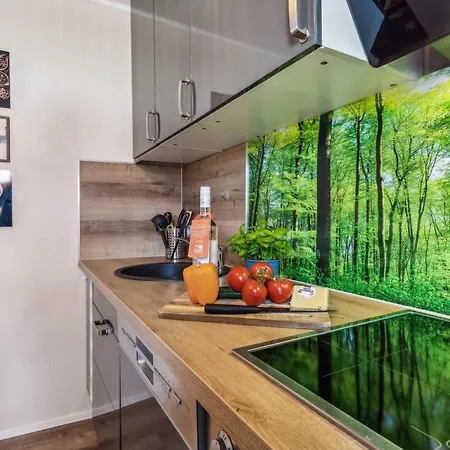 Wasserblick - Garten - Design - Netflix - Edelharz Apartment Thale